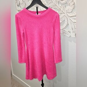 Chelsea & Violet Fuzzy Pink Girls Dress - NWT